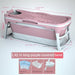 Simple Adult Foldable Portable Bathtubs Creative Bathroom Full Body Hot Tub Home Ice Bath Bucket Thickened Plastic Swimming Pool