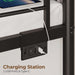 Metal Bunk Bed FullOverFull USB Charging MatteBlack