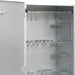 BBQ Oven Smoker with Wood Chips, Outdoor Grill, Smoking Oven for Kitchen Garden Patio, Barbeque, Food Prep Table, Galvanized Steel