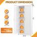 71 Inch IndustrialGrade Steel Storage Cabinet White