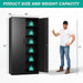 Black Storage Cabinet 72X36X18 Metal Garage Organizer