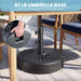 9FT Outdoor Patio Umbrella with Easy Crank - UV Resistant & Waterproof Market Umbrella with Ventilated Canopy, 8 Sturdy Ribs & Powder-Coated Frame for Garden, Deck, Backyard, Pool, Patio Table