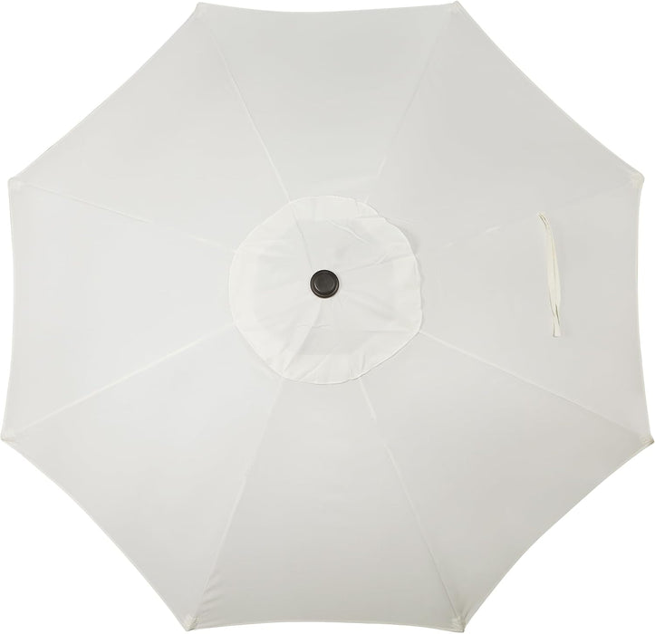 9' Outdoor Patio Umbrella, Outdoor Table Umbrella, Yard Umbrella, Market Umbrella with 8 Sturdy Ribs, Push Button Tilt and Crank