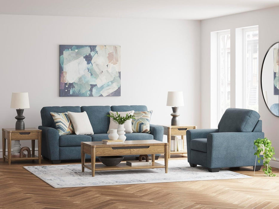 Cashton Modern Upholstered Chair, Blue