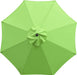 9Ft Patio Umbrella Outdoor Table Umbrella with 8 Rib Grass Green