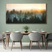 Large Foggy Forest Canvas Wall Art Landscape Mountain Painting 30X60 Inch Framed Wall Art for Bedroom Living Room Kitchen Office