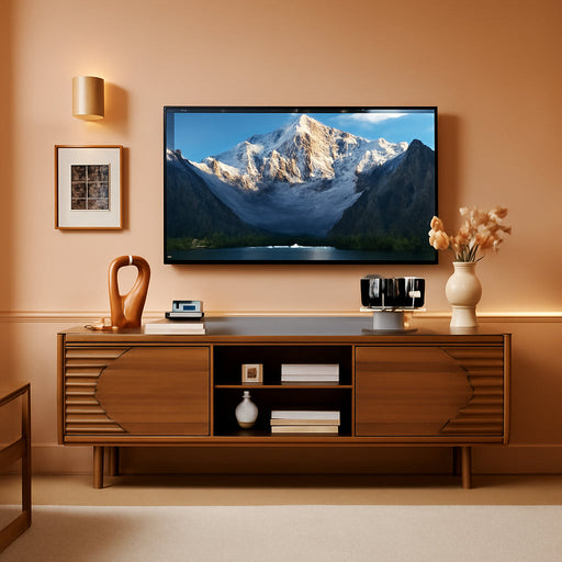 63Inch Wood TV Stand for Televisions up to 70 Inches,Mid Century Modern Entertainment Center TV Console Table with Storage and Shelf for Living Room Bedroom (Walnut)