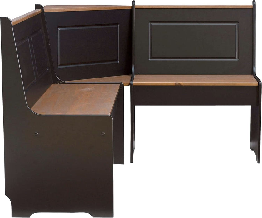 Black and Pecan Breakfast Dining Set Ardmore Nook