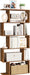Bookcase, 5-Tier Bookshelf, Display Shelf and Room Divider, Freestanding Decorative Storage Shelving, Rustic Brown ULBC62BX, 27.6”L X 9.4”W X 62.6”H (70 X 24 X 159 Cm)