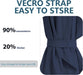 6.5 Rectangular Patio Umbrella Outdoor Deck Umbrella Rectangle Navy | 6 Ribs Frame Rush-Button Tilt Easy Crank. UPF50+ Waterproof Canopy. Works with Outdoor Table, Backyard, Pool.