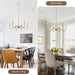 Six Light Gold Plated Chandelier IndustrialFarmhouseStyle