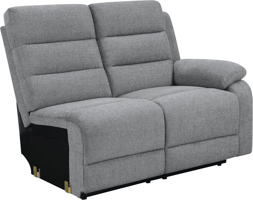 David 3-Piece Motion Sectional Sofa in Smoke