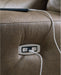Signature Design by Ashley Bealeaf Contemporary Power Reclining Sofa with Position Lock, Adjustable Headrest and USB Charging Ports, Dark Brown