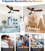 Contemporary Architectural 42 Inch Wooden Ceiling Fan