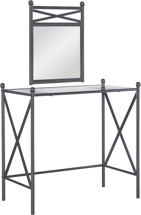 - 57752MTL-01-KD-U Mission Hills Vanity Set, 31" X 32" X 18", Metal