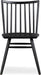 Talia Windsor Dining Chair, 35” High, Solid Ash Wood, Black Finish, Modern Farmhouse Kitchen & Dining Room Chair