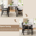 Dining Table Set for 4, Kitchen Table with Upholstered Bench and 2 Chairs, Kitchen Table and Chairs Set for Small Space, Apartment, Grey