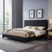 Eveleth Black Wood King Bed Frame