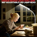LED Floor Lamp Reading Light Gooseneck SeventySevenPointFiveInchesTall