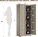 Grey Solid Wood Freestanding Pantry Cabinet Classic