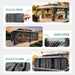 12X20Ft Gazebo Polycarbonate Hardtop Double Roof Canopy Outdoor with Netting and Shaded Curtains, Metal Frame Garden Tent for Patio, Backyard, Deck and Lawns, Grey