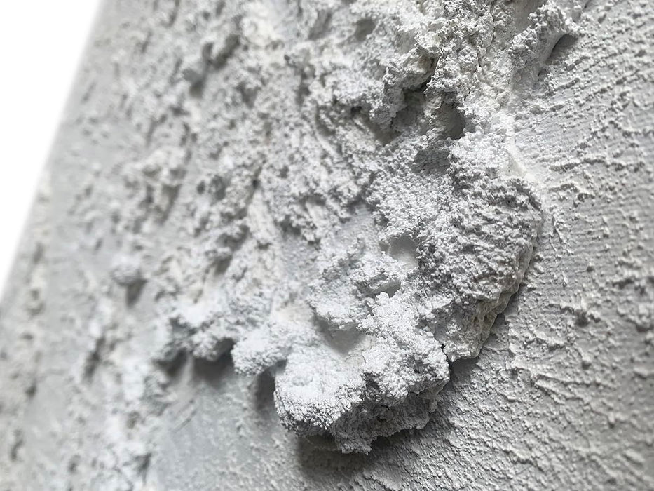 White Textured Wall Art Handmade Contemporary Modern Oil Painting on Canvas Ocean Wave Beach Abstract Painting for Living Room Bedroom Decor