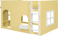 PrimroseYellow Full Size Kids Loft Bed WithPlayArea