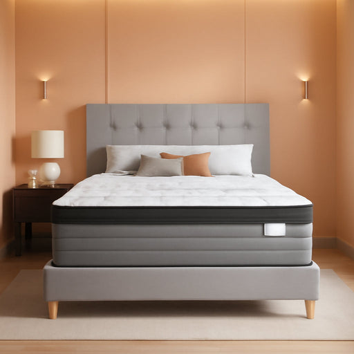 Firm King Mattress, 14 Inch Hybrid King Size Mattress in a Box, Gel Memory Foam & Pocket Springs for Back Pain Relief, Extra Lumbar & Shoulder Support, Motion Isolation, 365-Night Trial