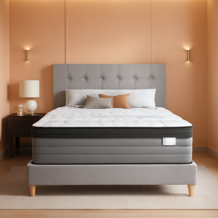 Firm King Mattress, 14 Inch Hybrid King Size Mattress in a Box, Gel Memory Foam & Pocket Springs for Back Pain Relief, Extra Lumbar & Shoulder Support, Motion Isolation, 365-Night Trial