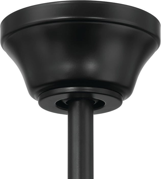 52" Eos 4 Light Ceiling Fan in Flat Black Finish with Reversible Flat Black/Greywood Blades