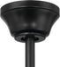 52" Eos 4 Light Ceiling Fan in Flat Black Finish with Reversible Flat Black/Greywood Blades