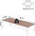 Two Person Desk, 78.7 Inches Extra Long Computer Desk, Wooden Large Office Desks with Strong Metal Legs, Double Desk for 2 People, Writing Study Table for Home Office, Oak & White