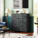 Charcoal Dresser with 10 Drawers