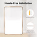 Gold Bathroom Mirrors for over Sink 22"X30" 2 Pack
