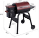 Wood Pellet Grill Smoker for Outdoor Cooking, 456 SQ. in Cook Area Electric Pellet Grill with Auto Feed & PID Temperature Control 180-425°F, 6-In-1 BBQ Grill & Rain Cover for Backyard