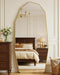 Full Length Mirror, 71"X32" Floor Mirror, Free Standing Wall Mounted or Leaning Full Body Mirror with Aluminum Alloy Frame, Diamond Irregular for Bedroom Entryway Cloakroom, Gold