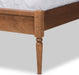 Neilan Modern and Contemporary Walnut Brown Finished Wood Queen Size Platform Bed