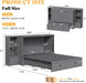 Spacious Murphy Bed With Generous Nightstands Grey