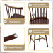 Dining Chairs Set of 4 Wooden Dining Chair Farmhouse Spindle Back Kitchen Chairs Windor Dining Chairs for Kitchen, Living Room, Restaurant (Brown)