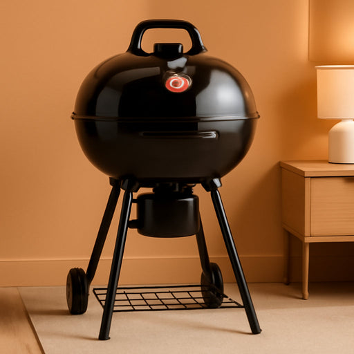 CG30040725 22-Inch Kettle Charcoal Grill and Smoker - Steel, Black - 363 Sq. In. Cooking Area