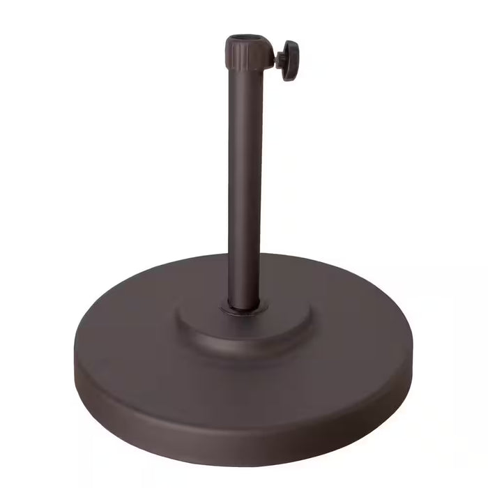 50 Lbs. Steel round Patio Umbrella Base in Bronze