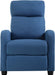 Recliner Chair for Living Room Home Theater Seating Single Reclining Sofa Lounge with Padded Seat Backrest (Blue)