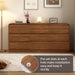 63-Inch Dresser With Curved Anti-Collision Safety Edges