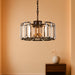 TwentyInch Modern Luxe OnyxBlack Crystal Chandelier FiveLight