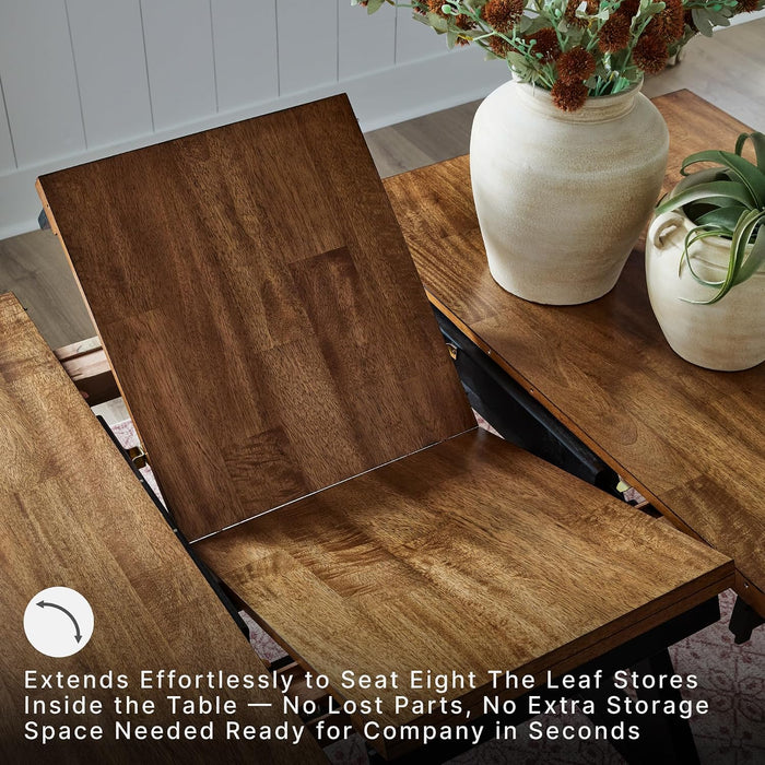 Signature Design by Ashley Wildenauer Extendable Dining Table, Farmhouse