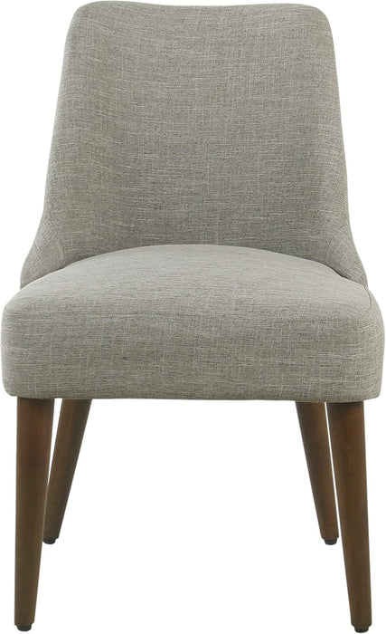 Home Decor | Upholstered Gayle Slide Dining Chair | Dining Chair Single | Decorative Home Furniture, Woven Gray