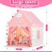 Kids Play Tent with Mat for Girls Large Fairy Playhouse for Kids Princess Cas...