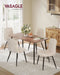 Dining Chairs, Set of 4 Dining Room Chairs, Metal Frame, Adjustable Feet, Easy to Clean, Chenille Fabric, Glacier-Textured Synthetic Leather, for Kitchen, Cream White UKDC188W01