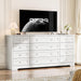 12 Drawer Wooden Dressers for Bedroom, Farmhouse White Wood Dresser