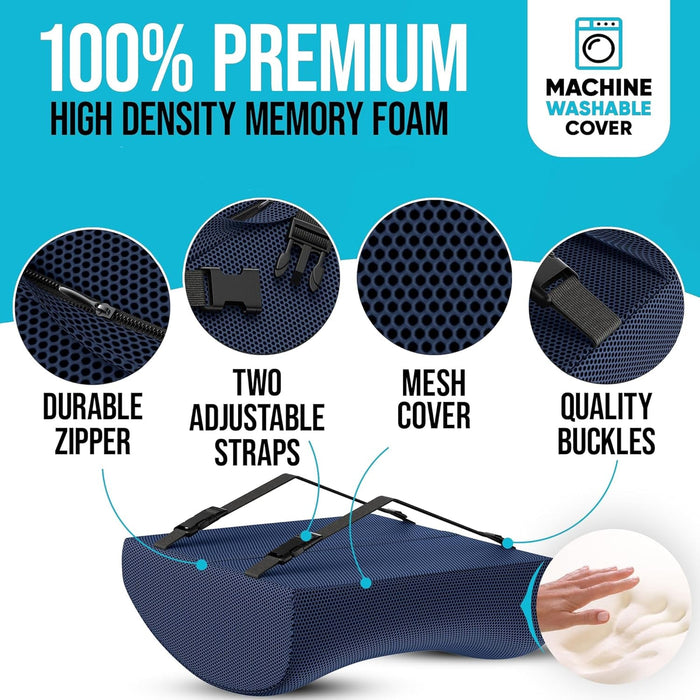 Seat Cushion and Lumbar Support for Office Chair, Desk Chair Cushion, Memory Foam Office Chair Cushion, Non Slip Sitting and Back Pillow for Gaming, Car Seat Cushion, Chair Pad, XL